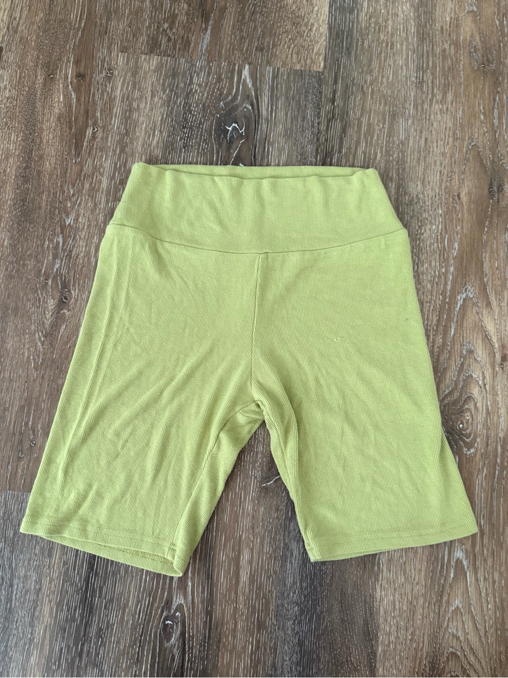 The Foxy kind Lime Green High-Rise Bike Shorts
